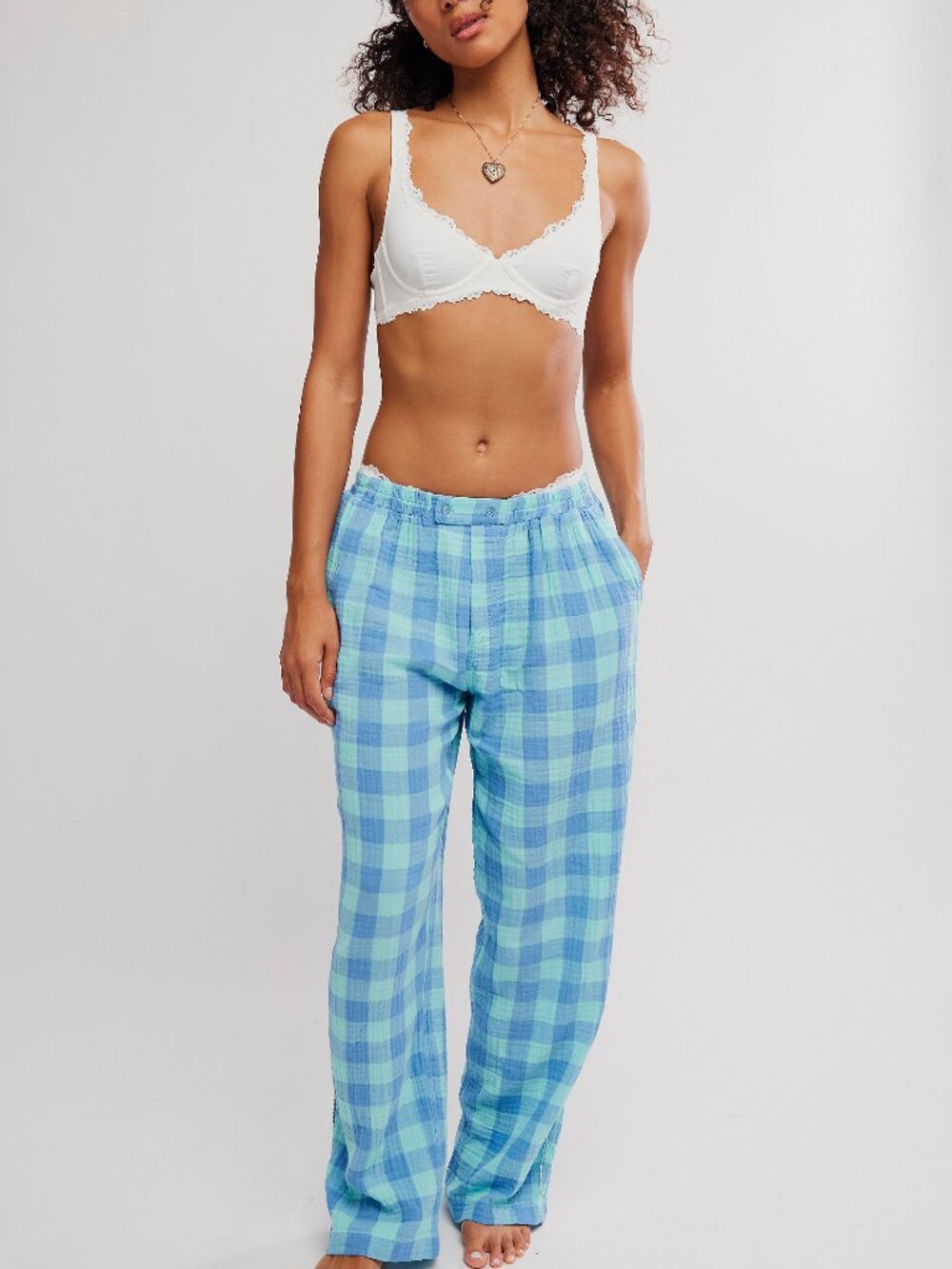 🆕 FREE PEOPLE Be Mine Pants / Blissful Blue Combo